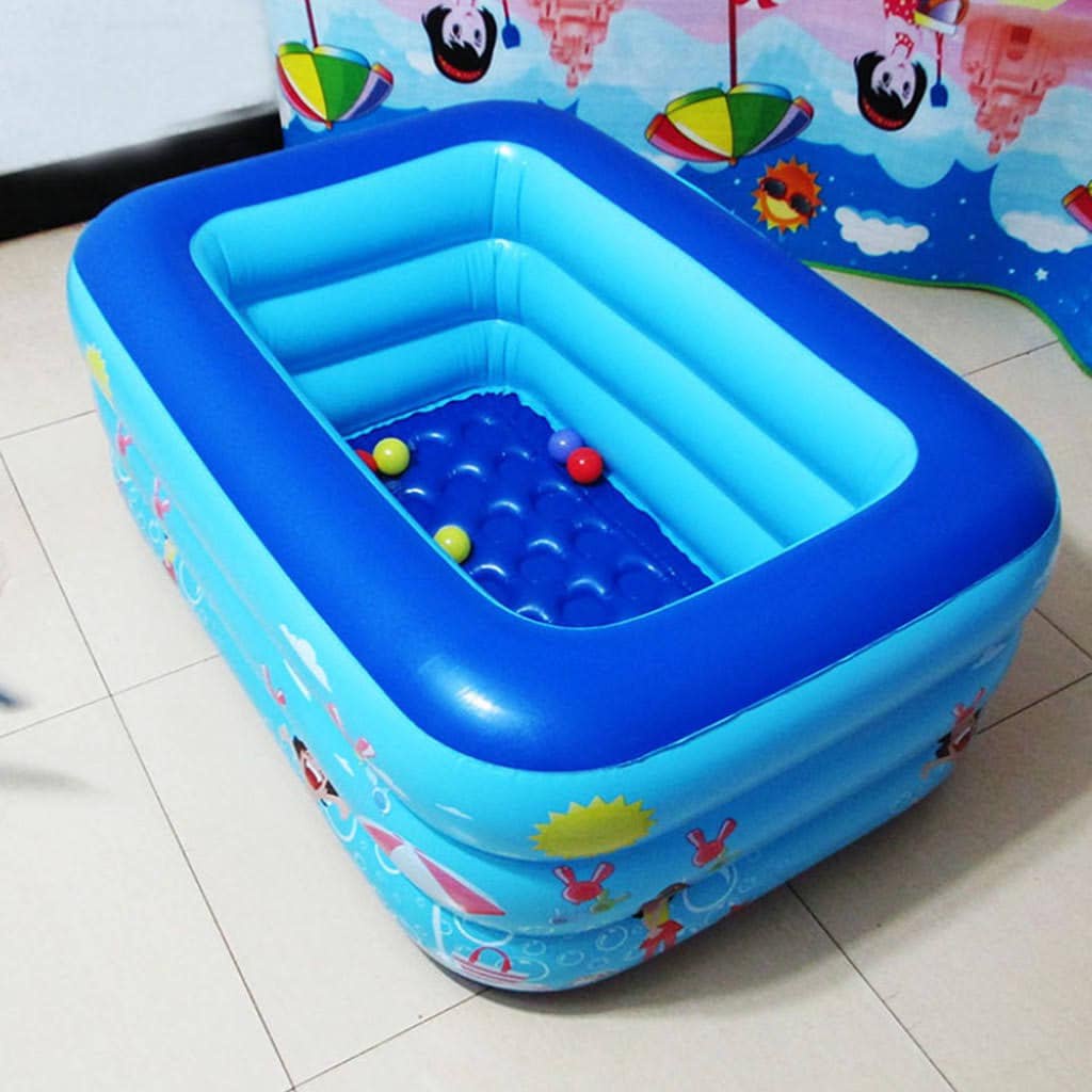 Bể Bơi Phao 3 Tầng Hình Chữ Nhật, Kích Thước 1M5