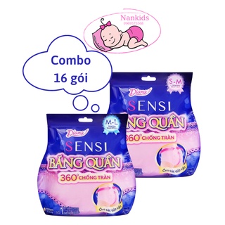 1 thùng Băng vệ sinh dạng quần Diana sensi. Siêu mềm mỏng, chống tràn. Size S-M/M-L