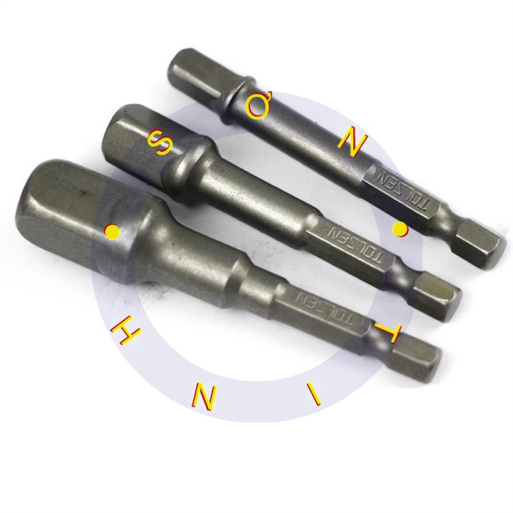 Bộ 3 đầu chuyển lục giác ra Đầu khẩu Tolsen 77864