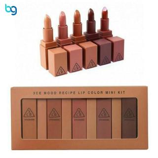 Son môi 3CE mini màu da thời trang độc đáo