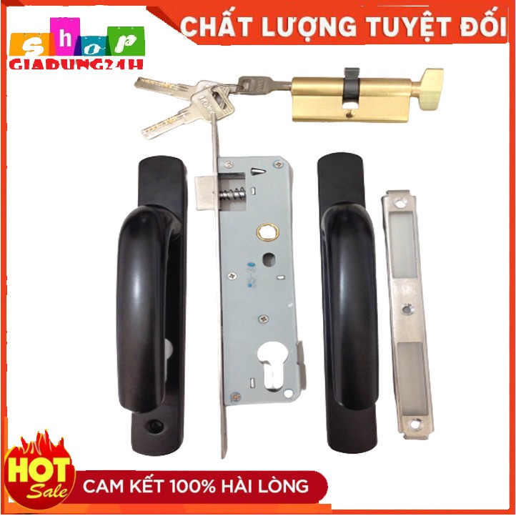 Khóa Tay Gạt AG Lắp Cửa Nhôm hệ 55 , PMA, Việt Pháp, cửa nhựa lõi thép, sắt hộp-Giadung24h