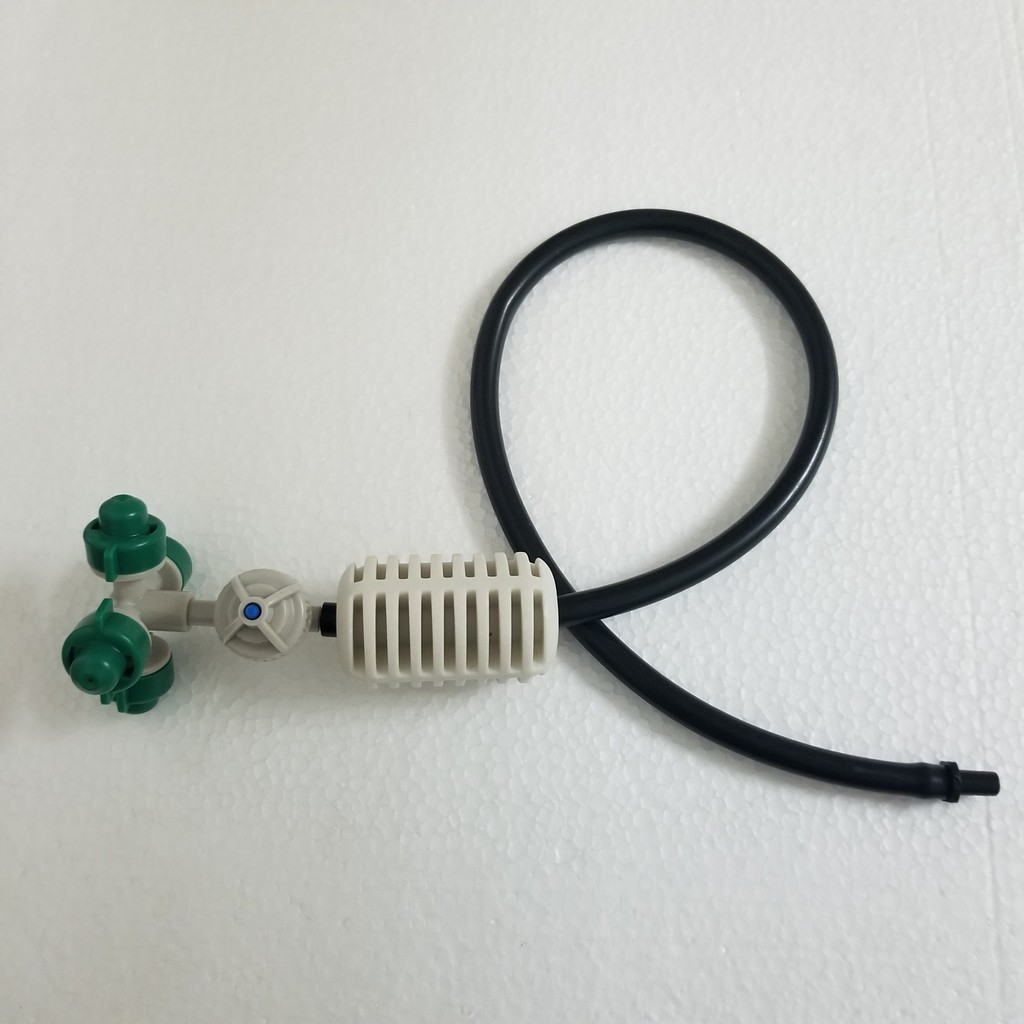 Béc phun sương 4 hướng - 4 cửa kèm theo Van chống gỉ, đối trọng, khởi thủy ren 4/7