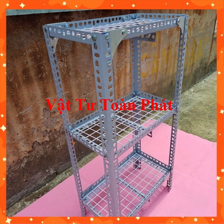 Kệ sắt V lỗ Mini khung kệ V3x3cm  chiều rộng và chiều cao nhiều kích thước