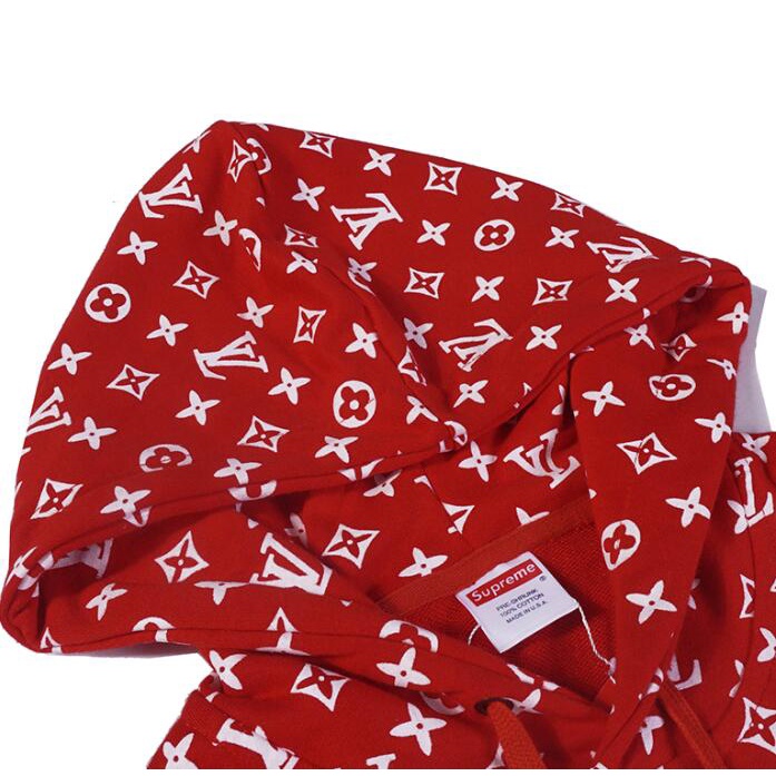 Áo Hoodie SUP L-V Chất Liệu Cotton Thêu Họa Tiết Thời Trang Cho Nam Nữ