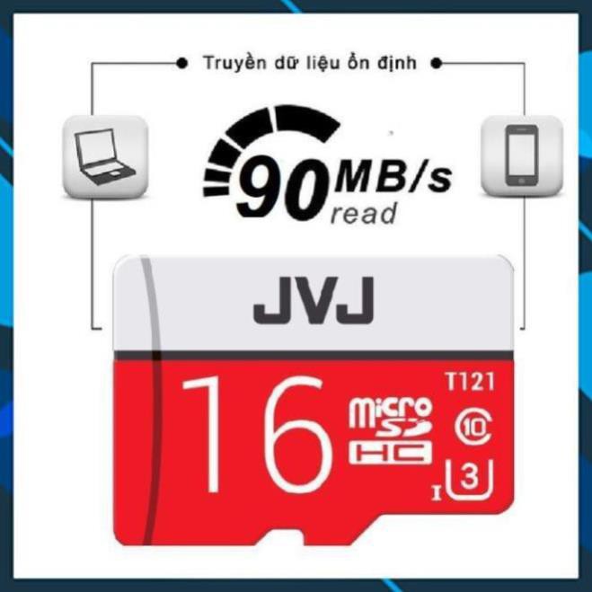 KỊCH SÀN Thẻ nhớ.8Gb.16Gb.32Gb.64Gb.128Gb. JVJ Pro U3 Class 10 - Thẻ JVJ Micro SD class 10 U3.