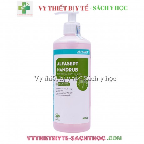 Nước rửa tay khô nhanh - dung dịch sát khuẩn ALFASEPT HANDRUB - Chai 500ml (Hàng công ty đầy đủ hóa đơn, phiếu xuất kho)