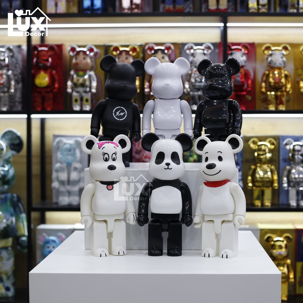 Mô Hình BEARBRICK 400% nhân vật Marvel, DC, siêu anh hùng  trang trí, decor ,quà tặng