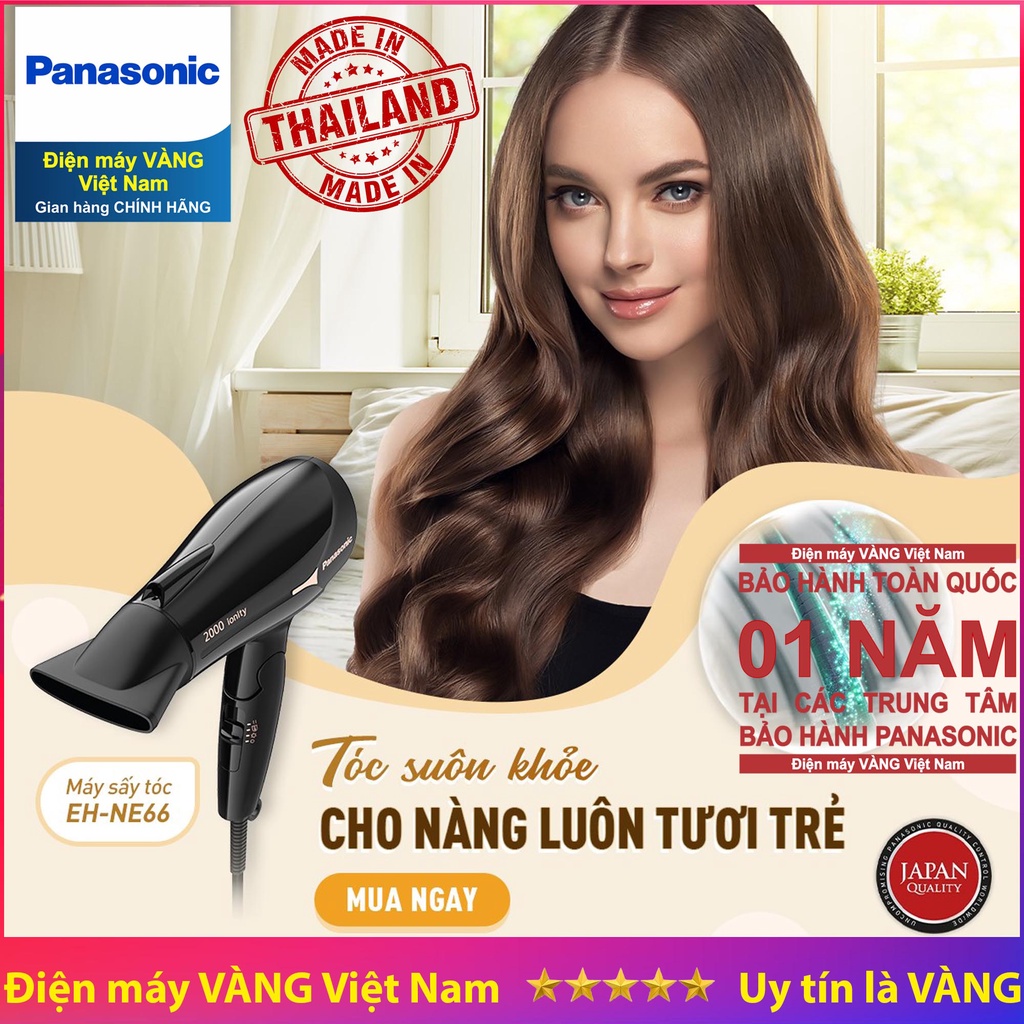 Máy sấy tóc ion Thái Lan Panasonic EH-NE65-K645 và EH-NE66-K645