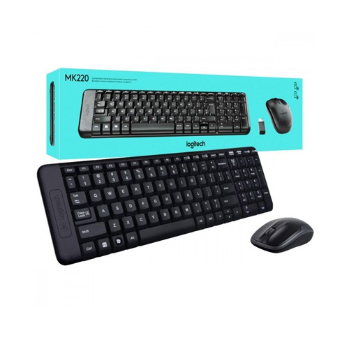 [Mã ELMS5 giảm 7% đơn 300K] combo Bàn phím + Chuột Logitech MK220 - Hàng chính hãng