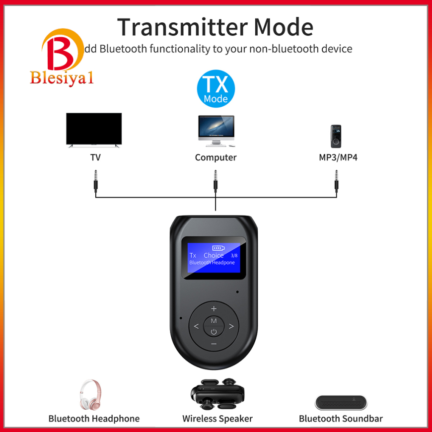 Bộ thu phát Bluetooth 5.0 RX / TX 3.5 mm không dây 2 trong 1