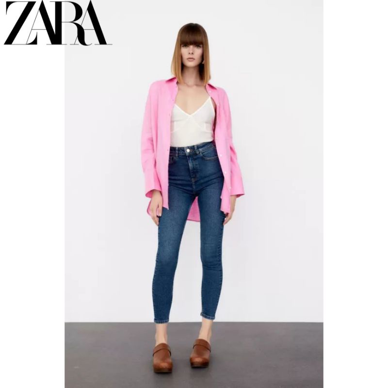 Quần Jean Skinny Cao Cổ ZARA Z1975