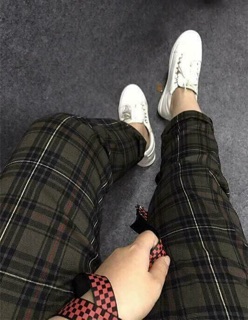 Quần plaid pants caro
