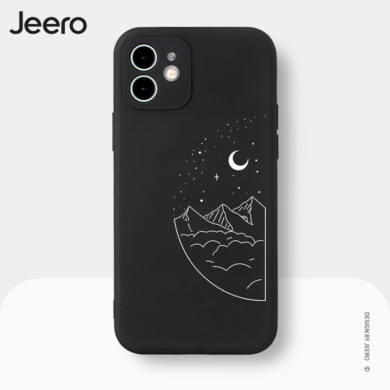 Ốp điện thoại đt JEERO hoạt hình cặp đôi dễ thương đẹp Compatible for iPhone 13 12 11 Pro Max SE 2020 X XR XS ip 8 7 6 6S Plus HFC131