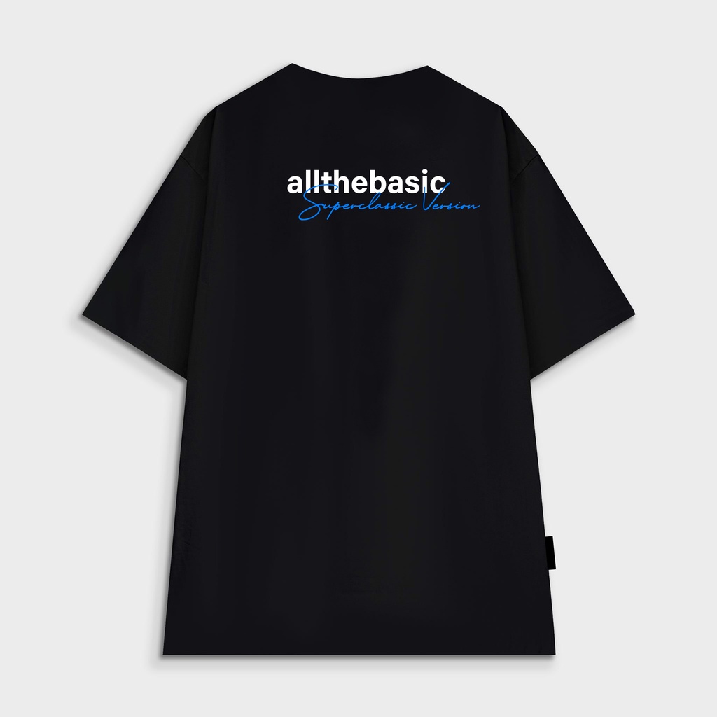 Áo thun vải dày form rộng All The Basic Super Classic Version - Minimal Collection - Đen