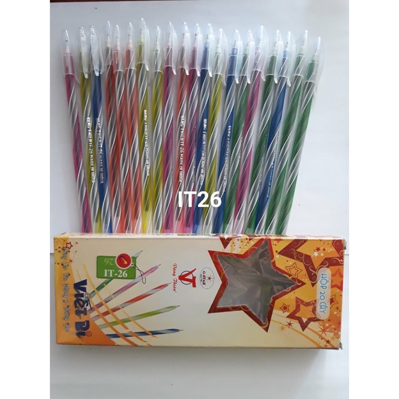 Bút bi nến Vâng Thiên mực xanh.