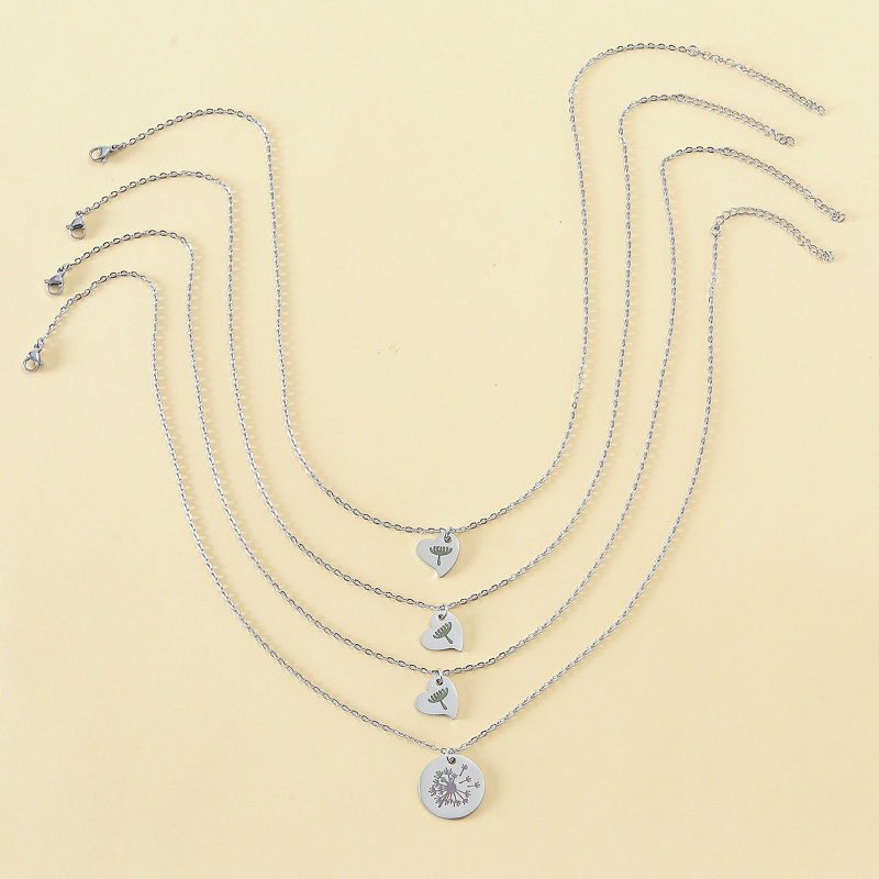 Bộ 3 / 4 Vòng cổ Mặt Hoa Bồ Công Anh Thời Trang Cho Mẹ Và Bé