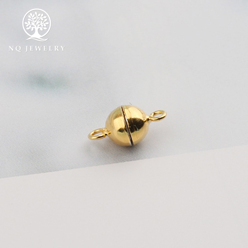 Charm bạc nam châm bạc tròn treo - NQ Jewelry
