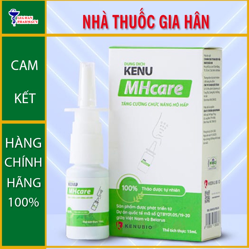 Dung Dịch KENU MHcare Chai 15ml hỗ trợ viêm xoang, viêm mũi &amp; viêm amidan - Gia Hân