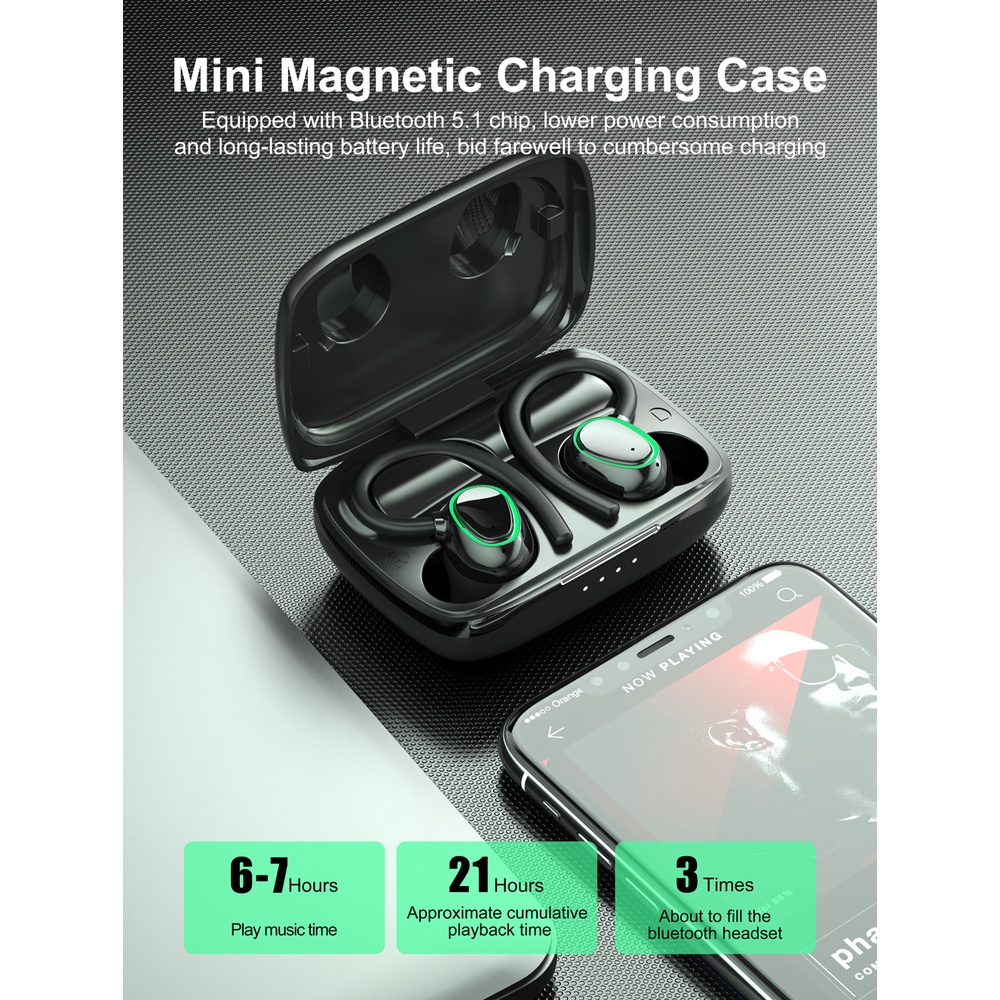 Tai Nghe Newmsnr Nhét Tai Bluetooth Không Dây Có Micro Chất Lượng Cao