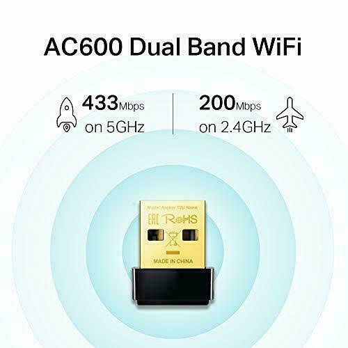 Usb wifi Tp link T2U Nano băng tần kép chuẩn AC  Archer AC600 thu wifi không dây cho máy tính pc laptop chính hãng