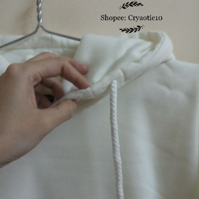 [ĐỦ SIZE - Kèm hình thật] Áo hoodie nỉ trắng basic white unisex | BigBuy360 - bigbuy360.vn