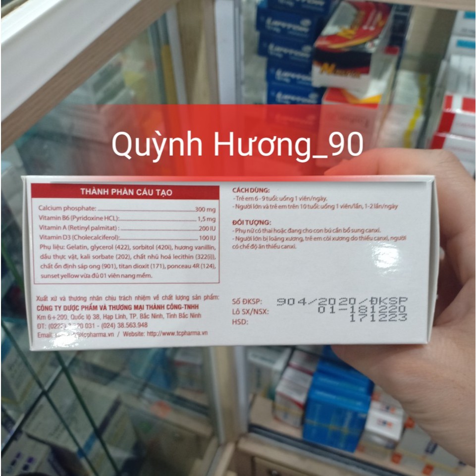 Viên uống bổ sung canxi CALCIUM D3 G7 cho bà bầu