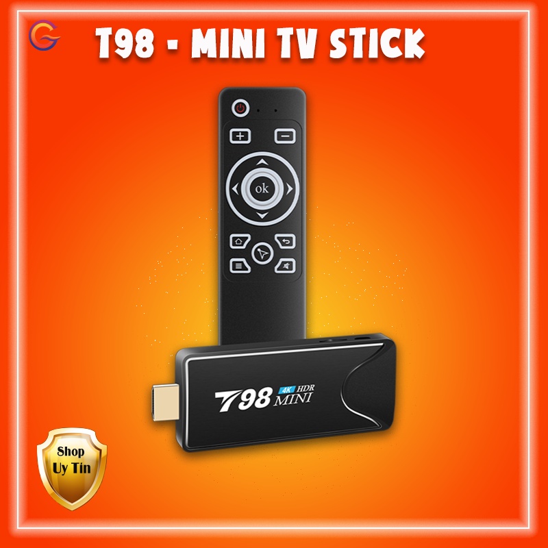 Androi Box Mini - T98 - Cấu Hình Mạnh Mẽ, Nhỏ Gọn - Thích Hợp Cho Máy Chiếu, TiVi