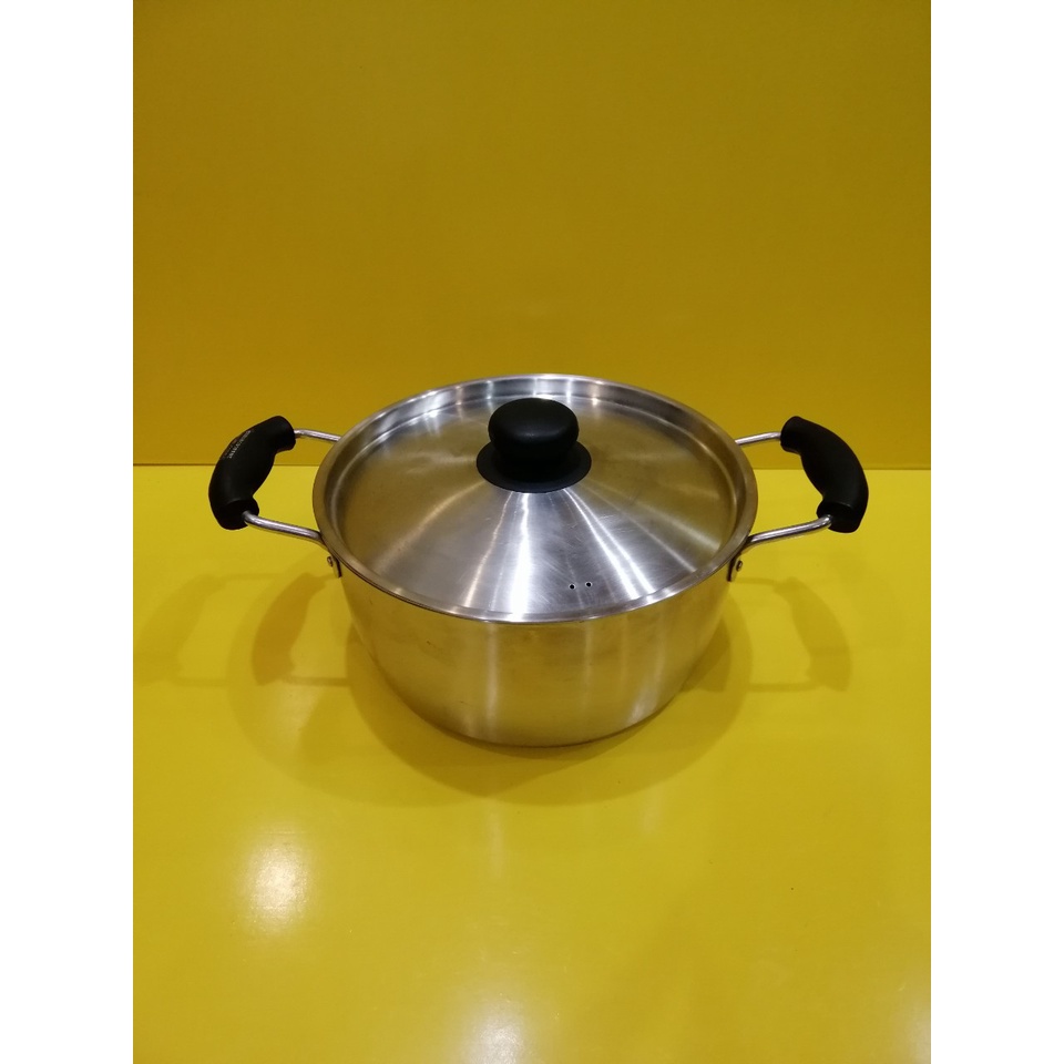 Nồi inox nội địa Nhật, size 25cm, cao 12cm (mã 944), Dùng được bếp từ