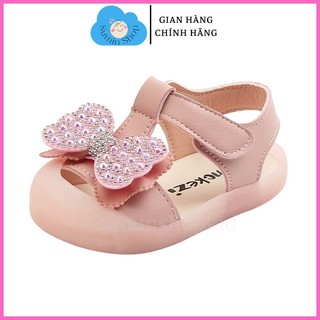 Giày Sandal cho bé gái⚡[𝗙𝗥𝗘𝗘𝗦𝗛𝗜𝗣]⚡chống trượt, mũi cao chống vấp bảo vệ đầu ngón chân