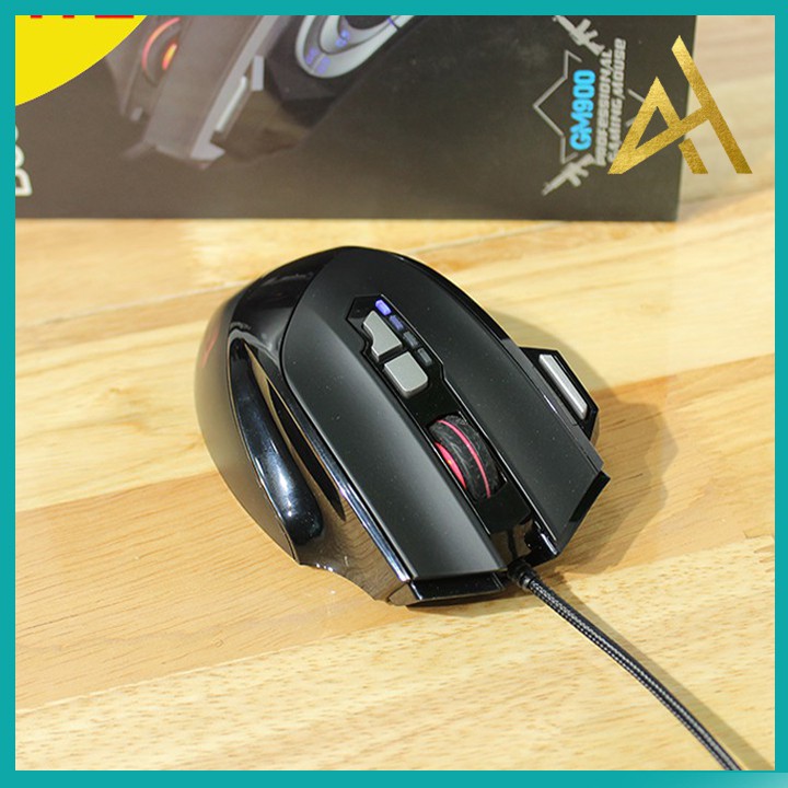 Chuột Máy Vi Tính Laptop Mouse Chơi Game BOSSTON GM900 Đèn LED 7 Màu - Chuột Gaming Có Dây Chuyên Game