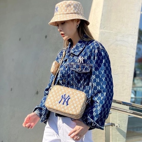 ✅ [ FELIX CHUẨN 1:1] Túi đeo chéo MLB Monogram New York Yankees Black - các mã 3ACRM012N 50BKS | 3ACRM012N 50BGD