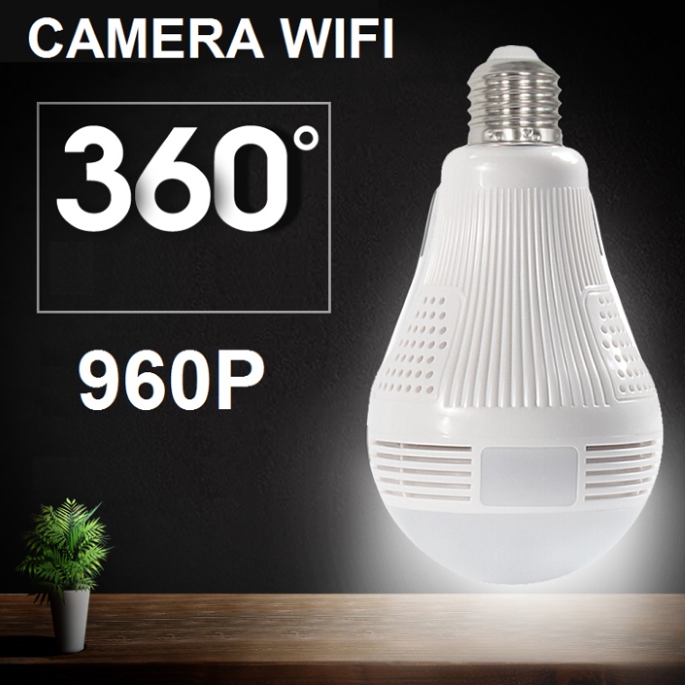 Camera Bóng Đèn XMEYE Không Dây Quay 360 độ Kết Nối Với Điện Thoại Di Động