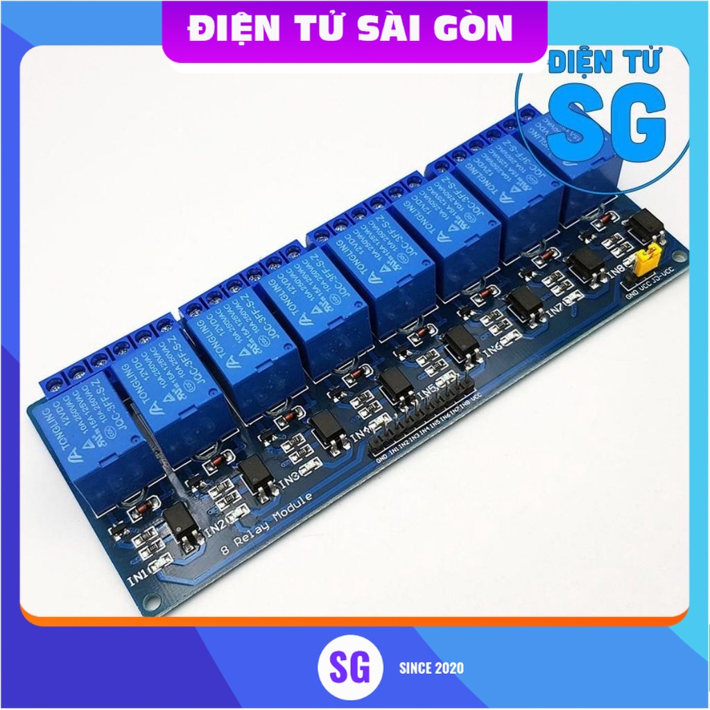 Module 8 Relay Với Opto Cách Ly 5VDC - 12VDC