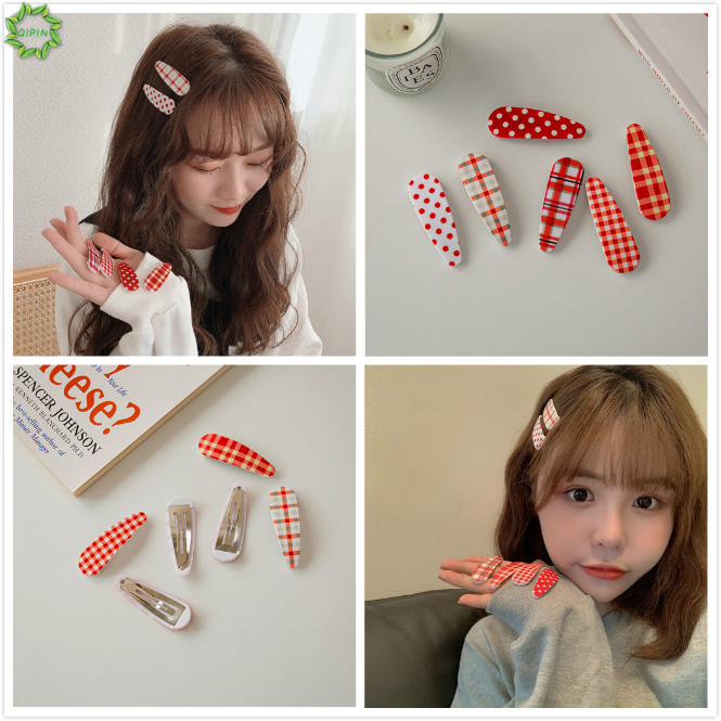 (Hàng Mới Về) 1 Cặp Kẹp Tóc Phong Cách Hàn Quốc Cổ Điển Đáng Yêu