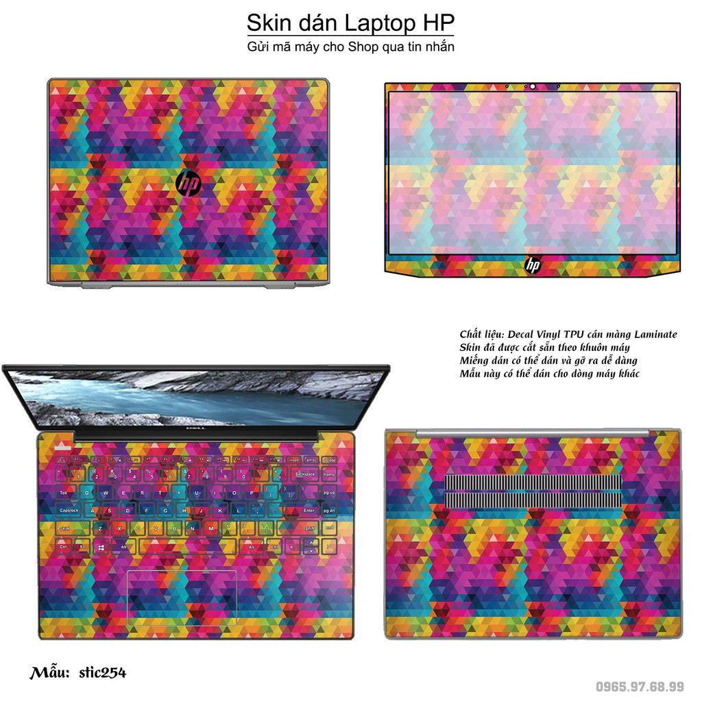 Skin dán Laptop HP in hình spectrun - stic254 (inbox mã máy cho Shop)