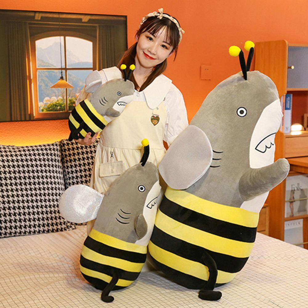 Đồ chơi nhồi bông Hình Cá Mập &amp; Ong Hoạt Hình Vui Nhộn Cho Bé