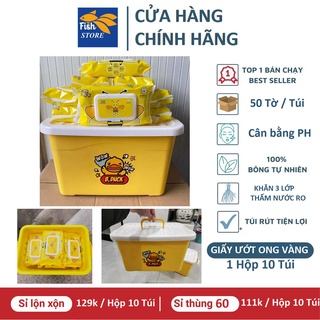 Thùng 10 gói khăn ướt ong vàng cao cấp