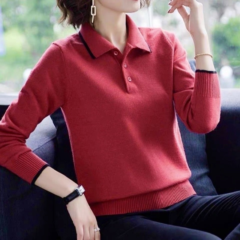Áo len nữ FREDY cổ Đức Polo dài tay, giữ from đặc biệt mềm mịn nhẹ, áo len cừu nữ dày giữ ấm mã A575 | BigBuy360 - bigbuy360.vn