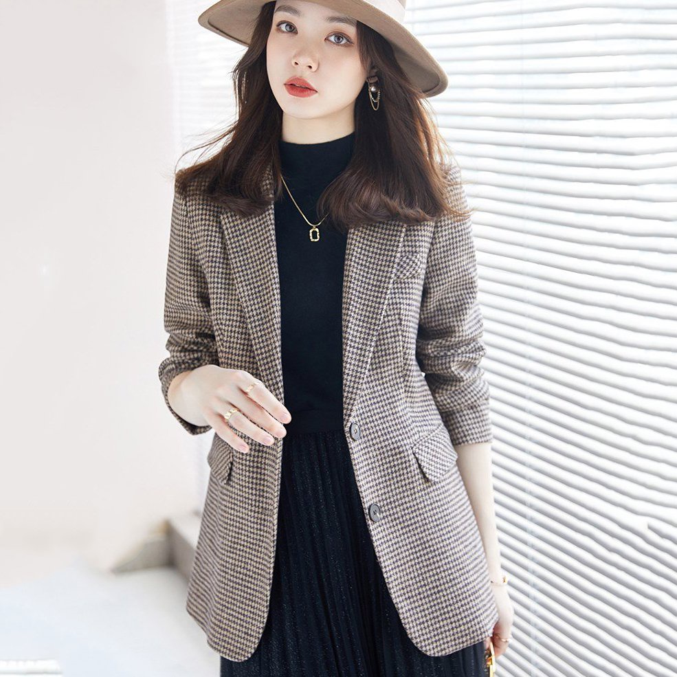 Áo blazer nữ 2 lớp áo vest nữ blazer hàn quốc dài tay - AV45