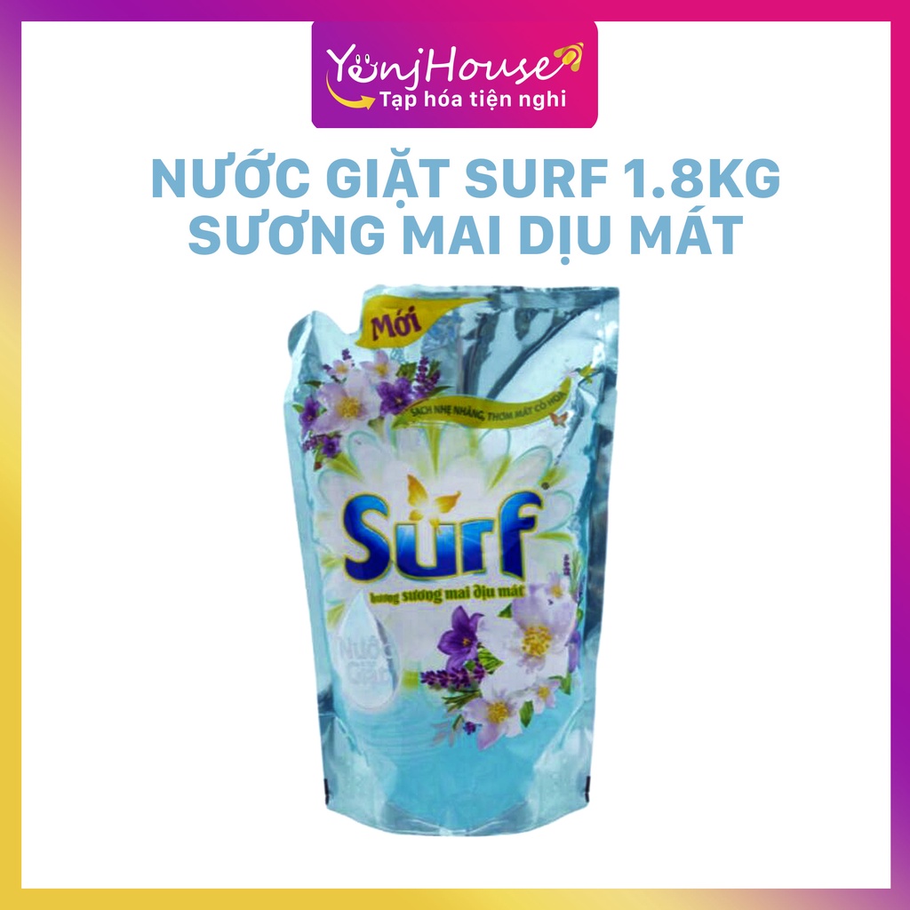 NƯỚC GIẶT SURF 1.8KG SƯƠNG MAI DỊU MÁT DÀNH CHO MỌI ĐỐI TƯỢNG– YENJHOUSE
