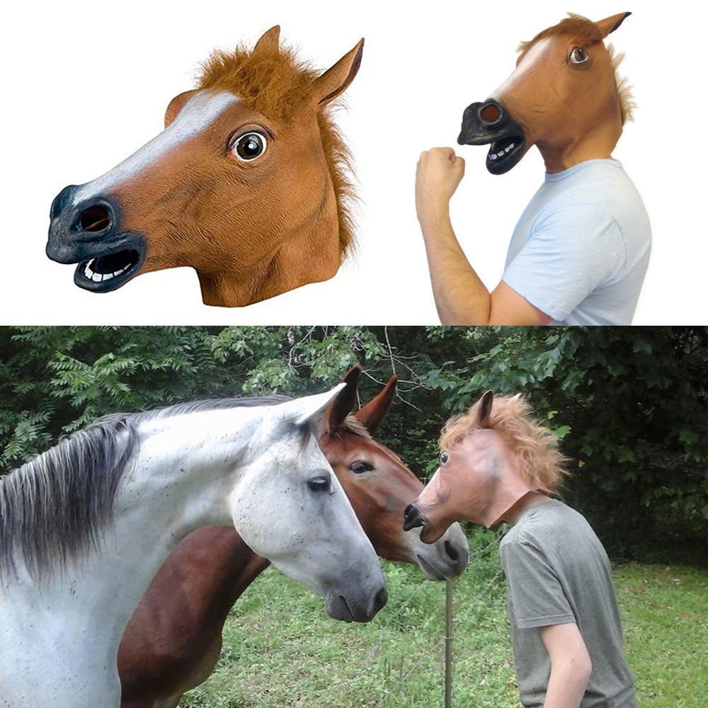 Mặt nạ hóa trang đầu ngựa dịp lễ Halloween | BigBuy360 - bigbuy360.vn