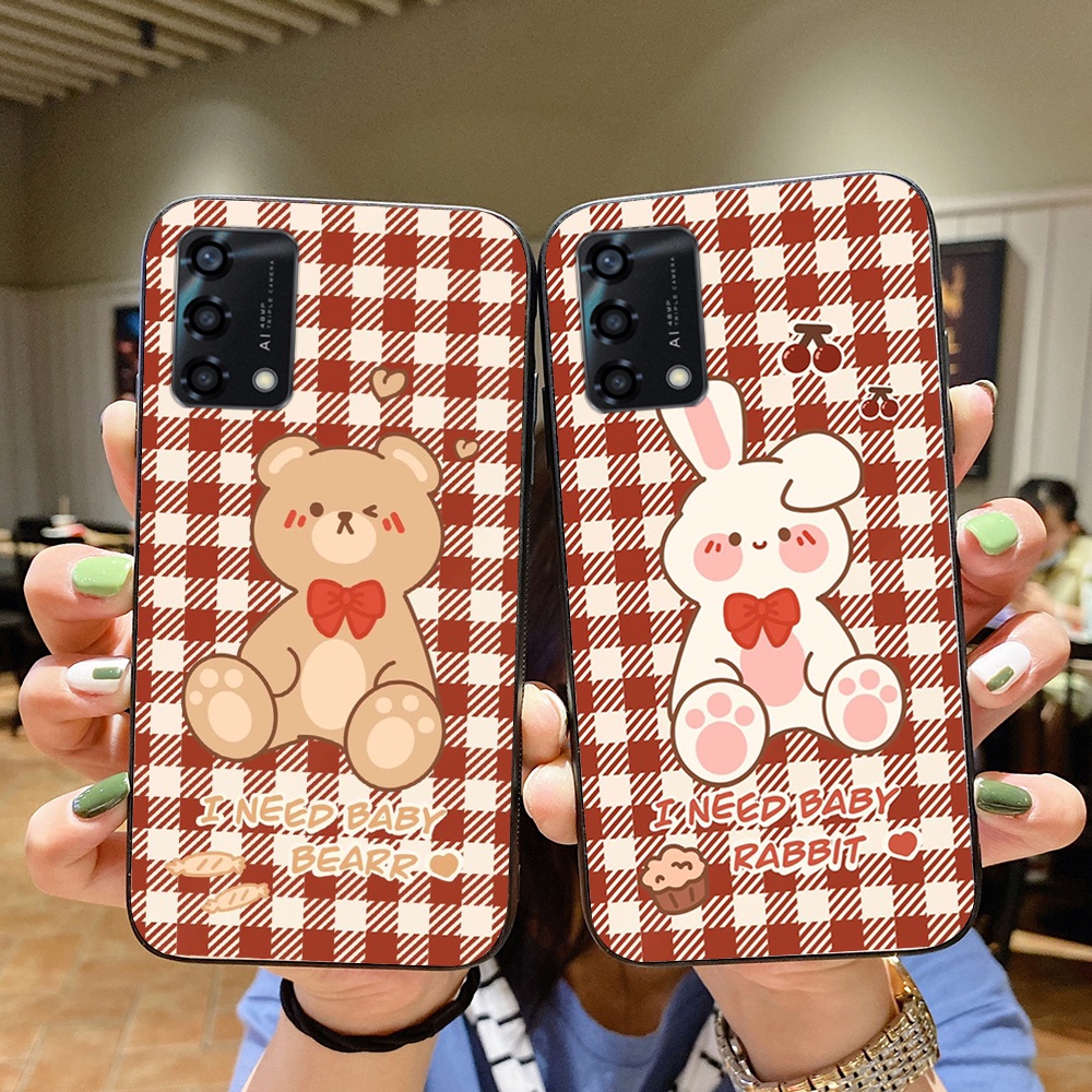 Ốp lưng điện thoại oppo a74 / a94 / a95 in hình gấu nâu vô cùng đáng yêu