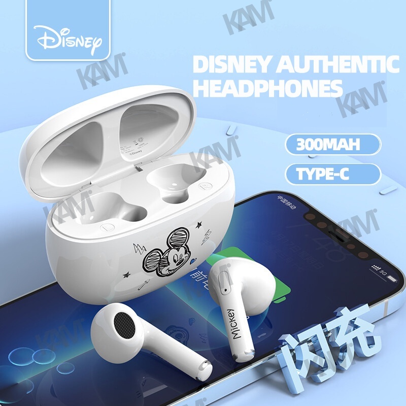 Tai nghe không dây Kam Tai nghe Bluetooth không dây chính hãng Tai nghe chơi game Disney Tai nghe Bluetooth chuột mickey Tai nghe chơi game không dây màu hồng Tai nghe có Mic Disney True Không dây Bluetooth Chống ồn Chống ồn cho Android iOS Bluetooth 5.1