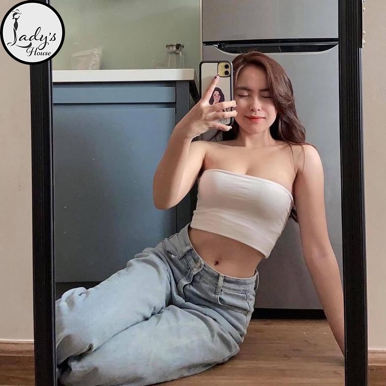Áo Quây Ngực Không Đệm Thun Trơn Croptop Nữ Dáng Ôm Không Dây "ÁO QUÂY" | BigBuy360 - bigbuy360.vn
