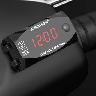 Đồng Hồ Đo Volt Ắc Quy 2in1 [ Volt và Giờ ]