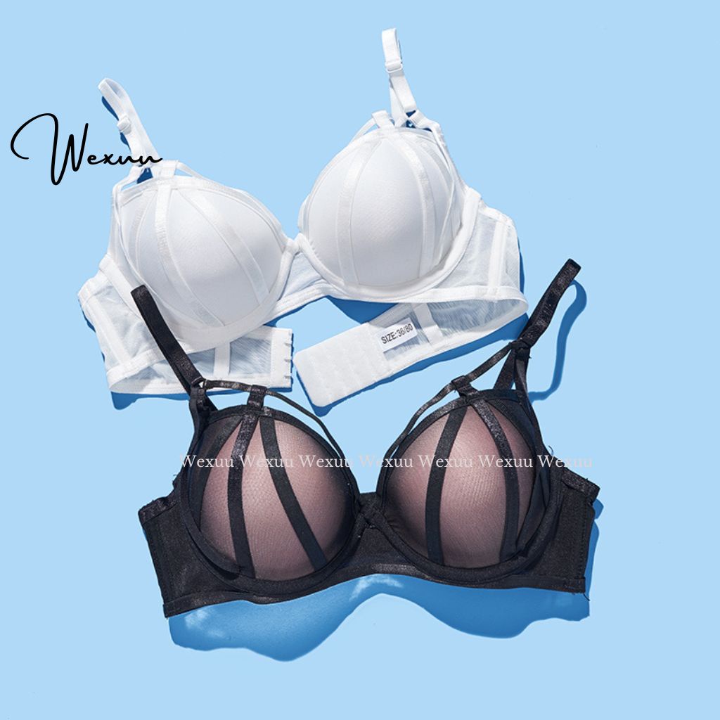 Áo lót nữ nâng ngực Wexuu Design có gọng đệm dày quả tròn siêu nâng đẩy, phối ren sexy quyến rũ - AV34