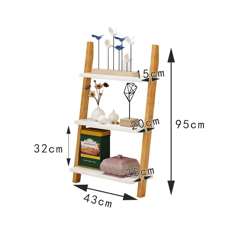 SP0578 Kệ để sách 3 tầng hình thang 43x95 - Kệ để chậu hoa cây cảnh mini