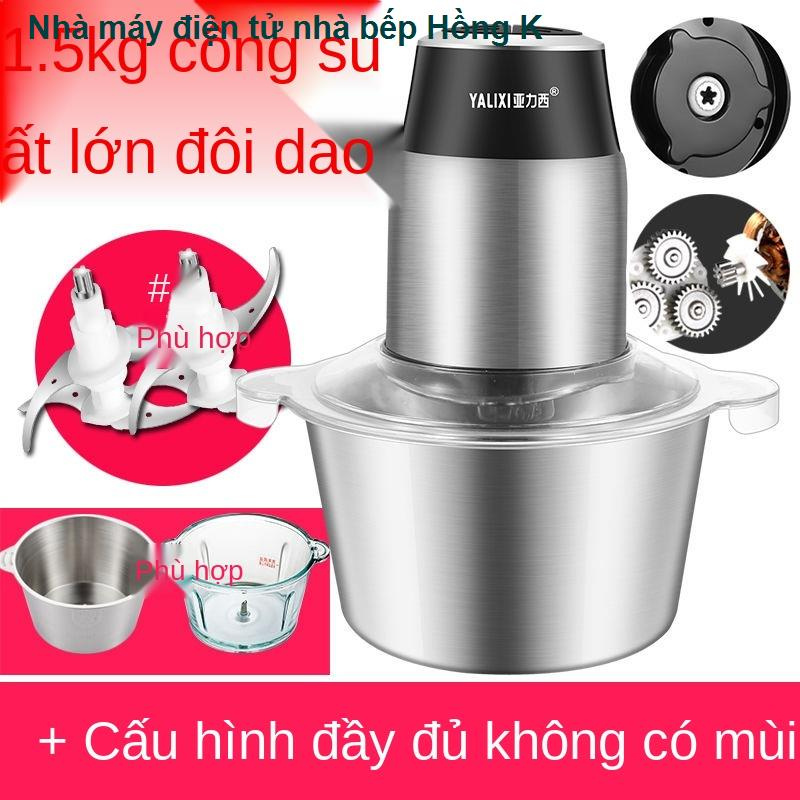 Máy xay thịt công suất lớn, loại chả cá, trộn viên tự động gia đình, thiết bị nhà bếp, đồ dụng,