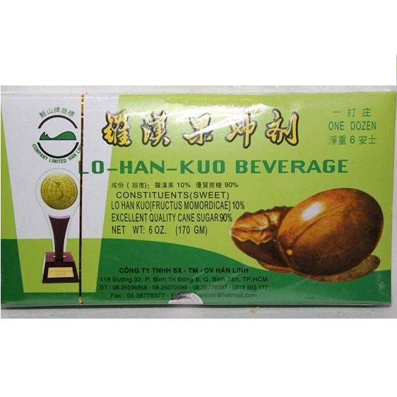 Trà La Hán Hòa tan Hán Linh ( hộp hình cúp vàng) - Hộp 170g