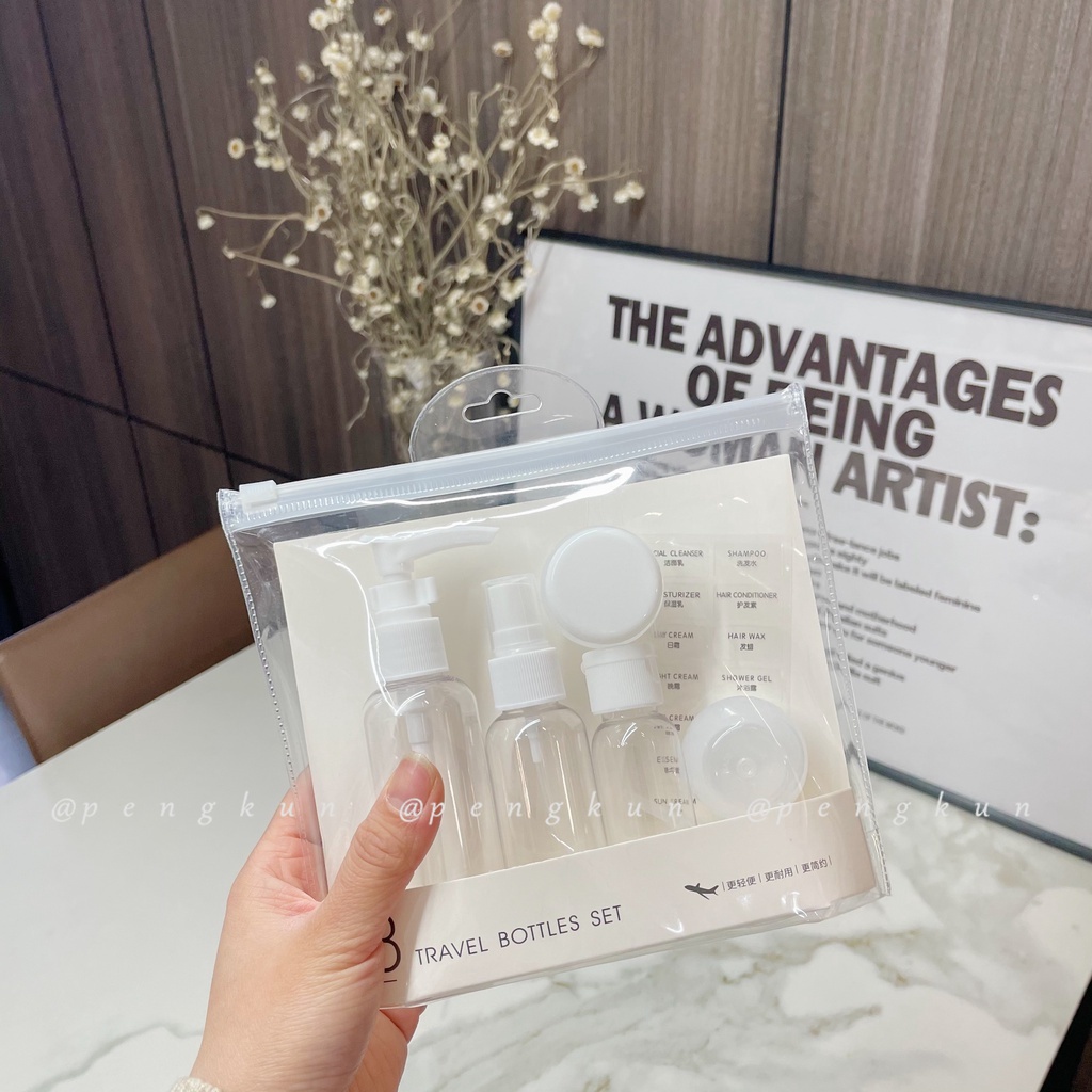 Bộ Chai Nhựa Rỗng Trong Suốt Dạng Xịt Đựng Mỹ Phẩm/Kem Dưỡng Da